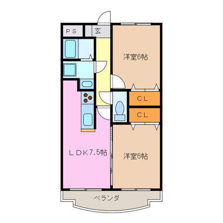 長太ノ浦駅 徒歩5分 3階の物件間取画像